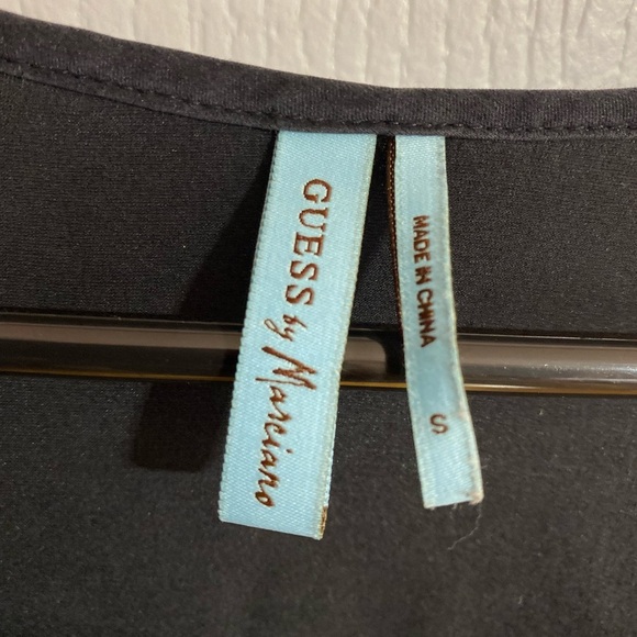 Guess by Marciano Silk Lace Flowy Square Neckline 3/4 Sleeve Blouse Size Small - Picture 10 of 11